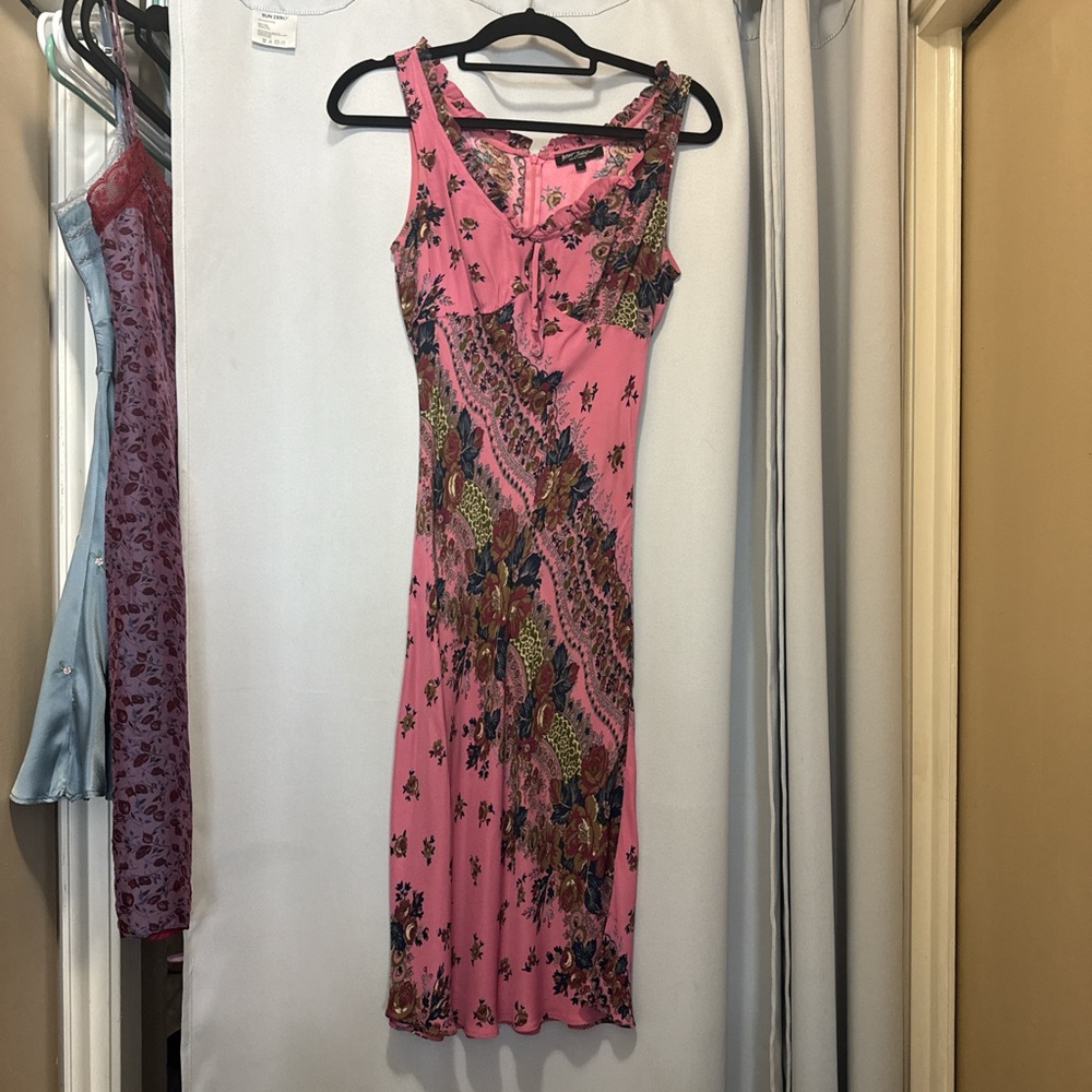 VTG Betsey Johnson Floral Midi Dress